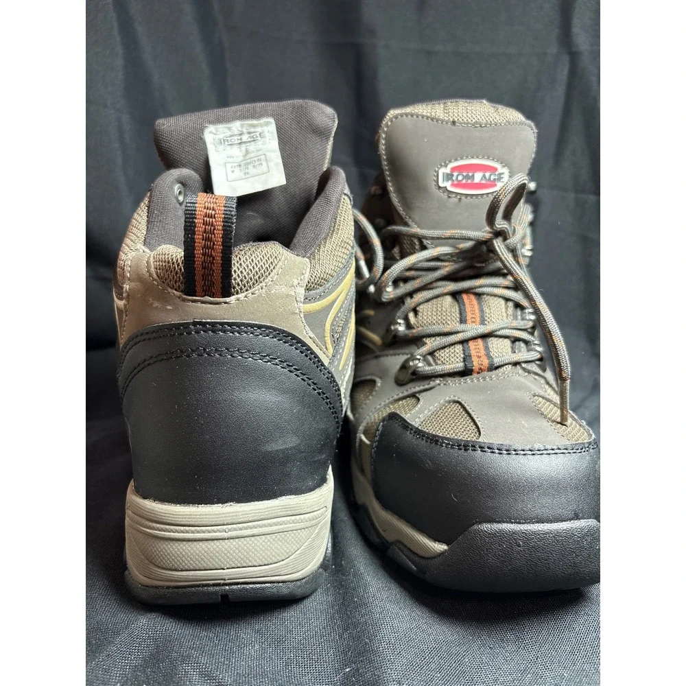 New Iron Age IA5200 Groundbreaker Mens 9W Brown Leather Waterproof EH Work Boots